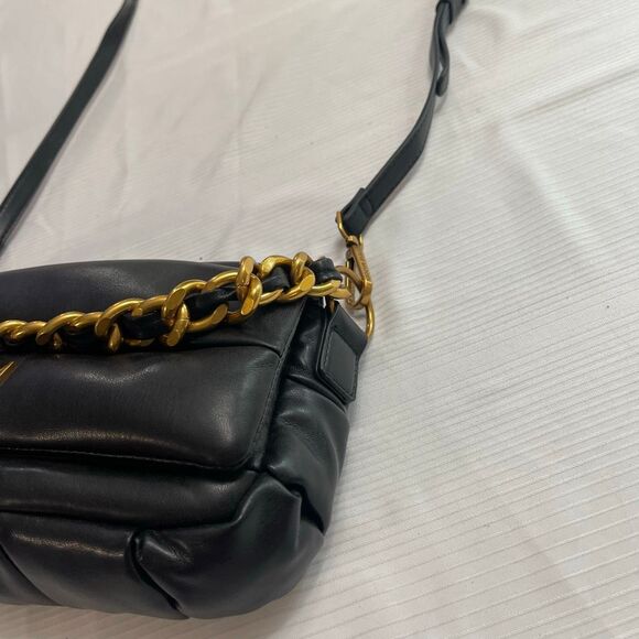 Steve Madden Black Quilted Coleman Purse Handbag - Picture 4 of 13